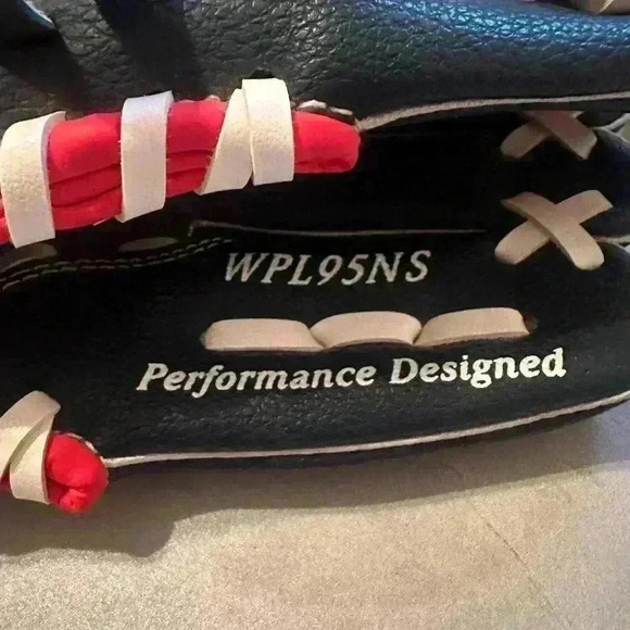 Rawlings Playmaker Series WPL95NS Basket Web Youth T-Ball Glove,9.5 Right Throw - Picture 3 of 8